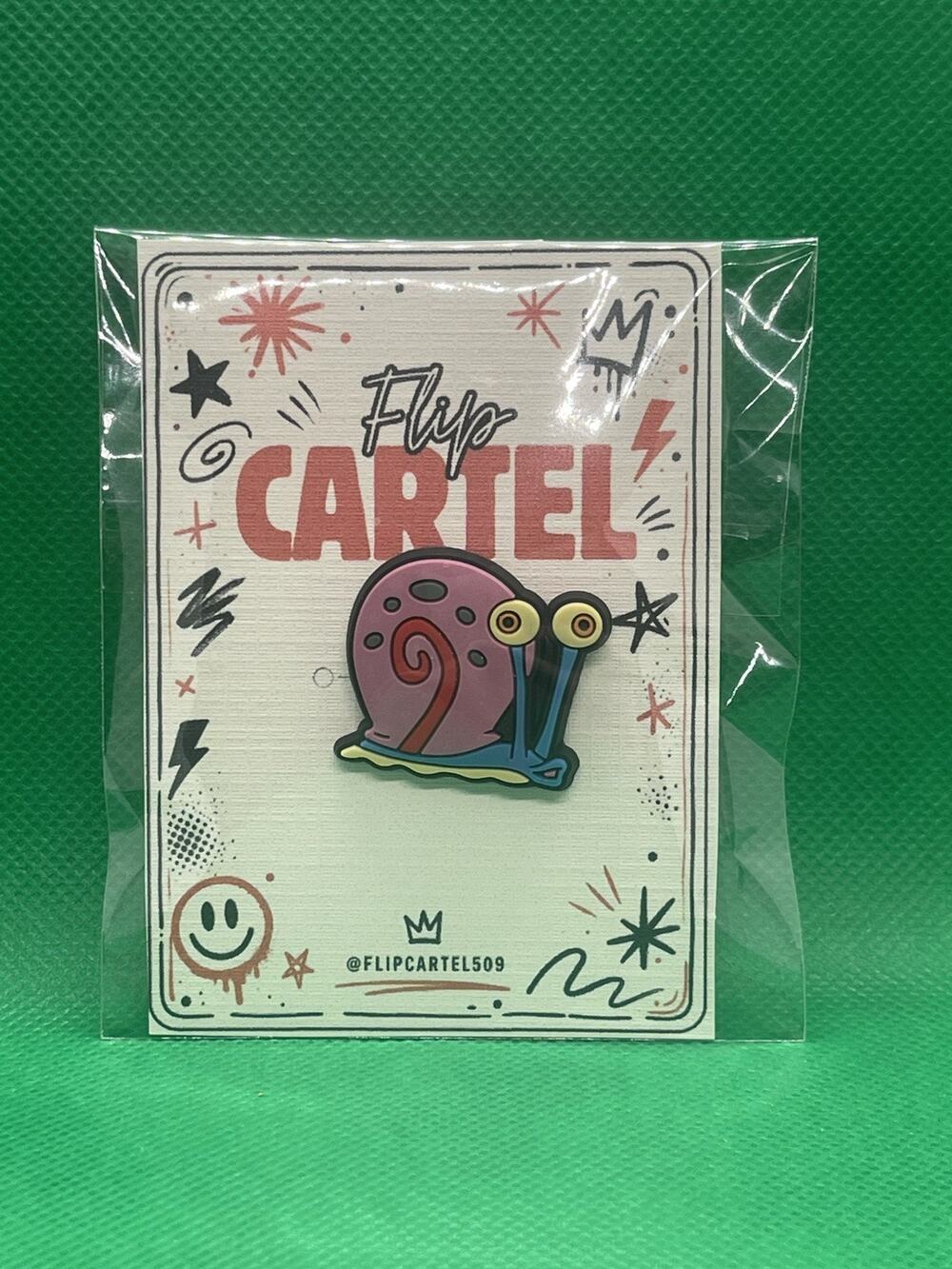 SpongeBob SquarePants Gary PVC Rubber Hat Pin Collectible